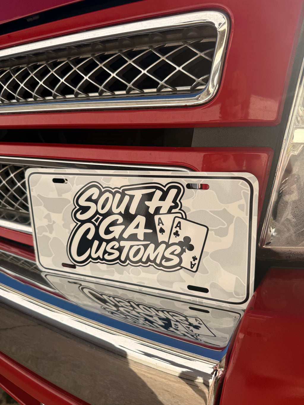 Southgacustoms front tag license plate